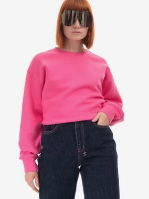 KSUBI bluza bawełniana damska kolor różowy gładka WPS23FL008-PINK