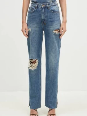 KSUBI jeansy Playback Aged Kut Out damskie high waist WFA24DJ001