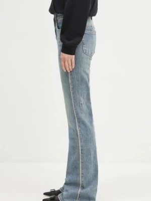 KSUBI jeansy Soho Frayed damskie medium waist WPF24DJ017