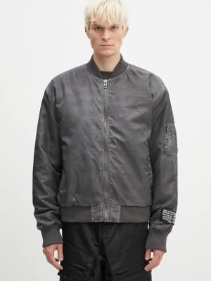 KSUBI kurtka bomber Royalty Bomber męski kolor szary przejściowa oversize MFA24JK012