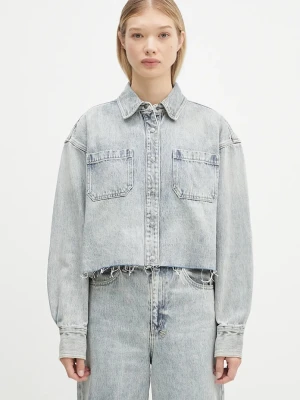 KSUBI kurtka jeansowa Cutaway Longsleeve Shirt Worn niebieski