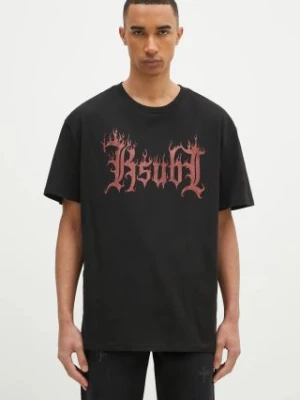 KSUBI t-shirt bawełniany Fuego Biggie męski kolor czarny z nadrukiem MPS25TE043