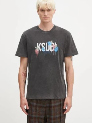 KSUBI t-shirt bawełniany Graff Rose Kash męski kolor szary z nadrukiem MPF24TE024