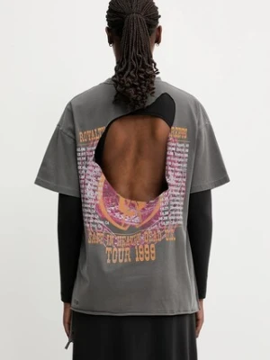 KSUBI t-shirt bawełniany kickstart oh damski kolor szary WSP25TE003