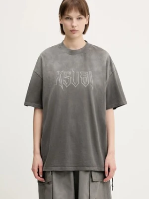 KSUBI t-shirt bawełniany kingdom boyfriend damski kolor szary WSP25TE008