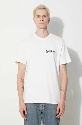 KSUBI t-shirt bawełniany męski kolor biały z nadrukiem