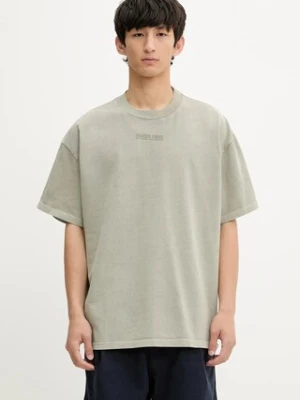 KSUBI t-shirt bawełniany sott ekcess męski kolor beżowy gładki MPS24TE041