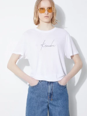 KSUBI t-shirt lniany Script Klassic