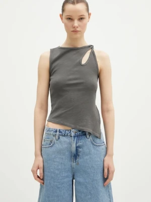 KSUBI top Twisted Tank damski kolor szary WPS25SI004