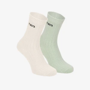 Kubota 2-pak skarpet w prążki miętowy 36-40