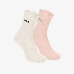 Kubota 2-pak skarpet w prążki różowy 36-40