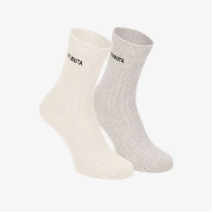 Kubota 2-pak skarpet w prążki szary 36-40