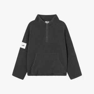 Kubota Bluza polarowa Cushy grafitowa męska oversize S