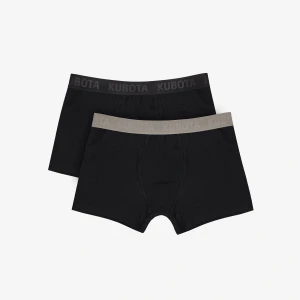 Kubota Bokserki męskie 2-pak czarno-brązowe M