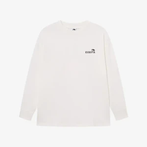 Kubota Longsleeve bawełniany Comfy Club ecru oversize XL