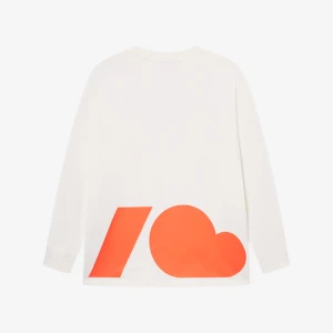 Kubota Longsleeve bawełniany Statement ecru S