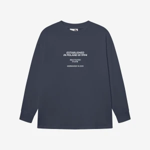 Kubota Longsleeve oversize Street Edge granatowy unisex S