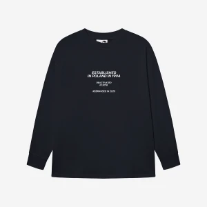 Kubota Longsleeve oversize Street Edge granatowy unisex S