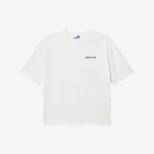 Kubota T-shirt oversize Comfy Club Flowers biały damski S Piankowe