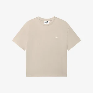 Kubota T-shirt oversize Easy beżowy damski XS