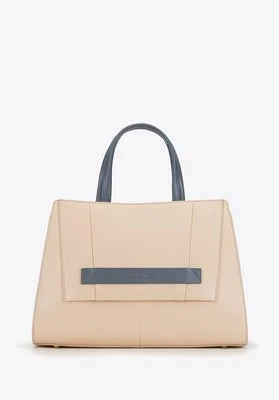 Kuferek skórzany z kolorową wstawką Wittchen