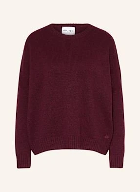 Kujten Kardigan Oversize Romelie Z Kaszmiru rot