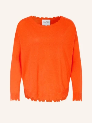 Kujten Sweter Z Kaszmiru Melah orange