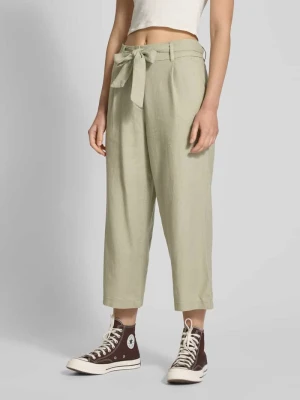 Kuloty o kroju regular fit z wiązanym paskiem model ‘CARO’ Only