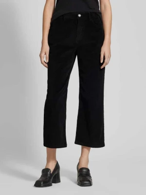 Kuloty o kroju regular fit ze sztruksu z szeroką nogawką s.Oliver RED LABEL