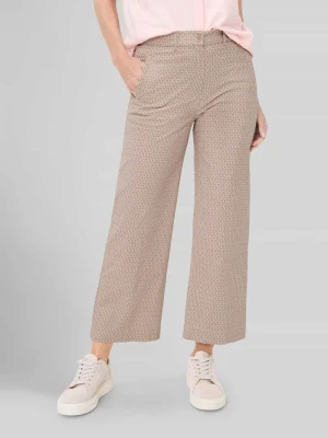 Kuloty o kroju slim fit z mieszanki bawełny model 'PEGGY CULOTTE' Raphaela By Brax