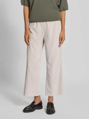 Kuloty o krótkim kroju ze sztruksu z elastycznym pasem Model „CHIARA” MAC