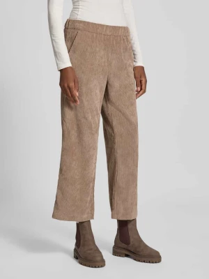 Kuloty o krótkim kroju ze sztruksu z elastycznym pasem Model „CHIARA” MAC