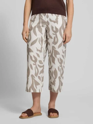 Kuloty z mieszanki lnu i bawełny z paskiem Christian Berg Woman