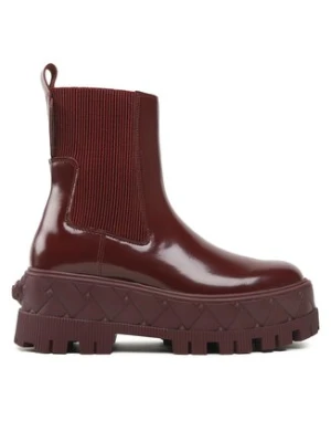 Kurt Geiger Botki London Chelsea 9353754109 Bordowy