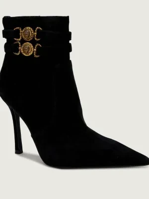 Kurt Geiger Botki na szpilce MANSION | zamsz