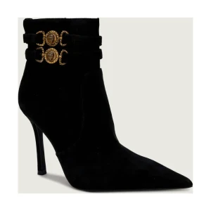 Kurt Geiger Botki na szpilce MANSION | zamsz