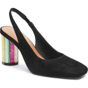 Kurt Geiger Czółenka na słupku 225-PERSPEX | zamsz