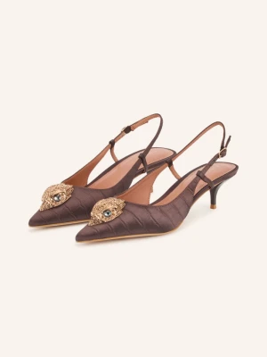 Kurt Geiger Czółenka Typu Slingback Z Kamyczkami braun