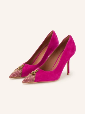 Kurt Geiger Czółenka Z Kamieniami Ozdobnymi pink