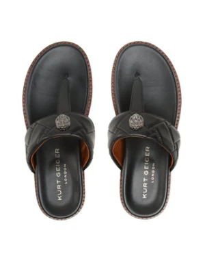Kurt Geiger Japonki Kensington T-Bar Chunky 9819900109 Czarny