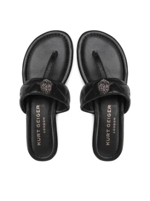 Kurt Geiger Japonki Kensington T-Bar Sandal 8651400109 Czarny