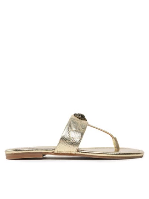 Kurt Geiger Japonki Kensington T-Bar Sandal 8651461109 Złoty