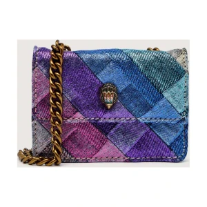 Kurt Geiger Jeansowa torebka na ramię MICRO KENSINGTON