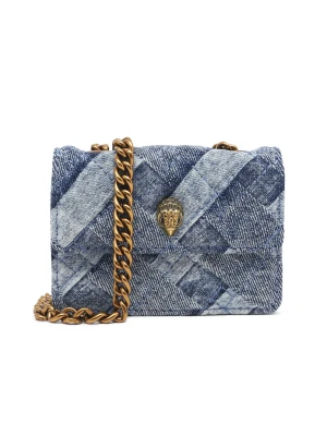 Kurt Geiger Jeansowa torebka na ramię MICRO KENSINGTON
