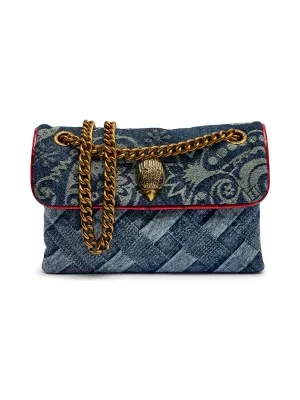 Kurt Geiger Jeansowa torebka na ramię MINI KENSINGTON