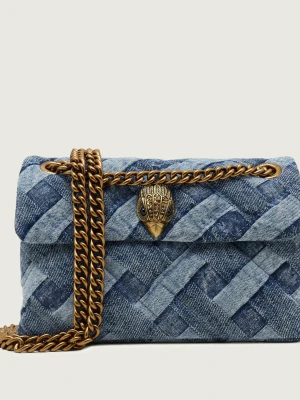 Kurt Geiger Jeansowa torebka na ramię MINI KENSINGTON SOFT
