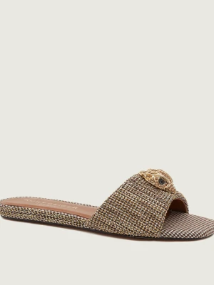 Kurt Geiger Klapki 225-KENSINGTON złoty