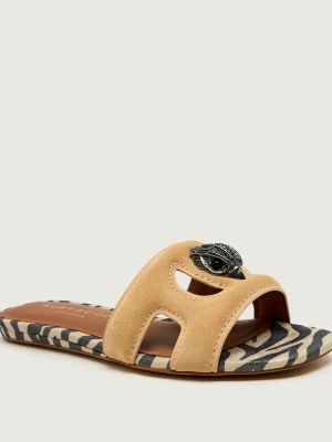 Kurt Geiger Klapki EAGLE | zamsz beżowy