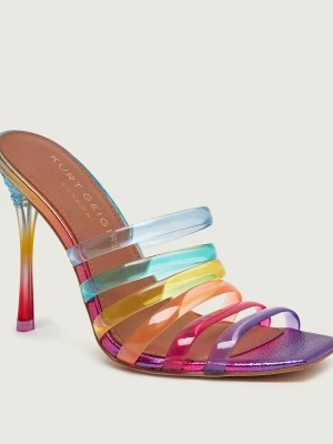 Kurt Geiger Klapki na szpilce MADDISON | z dodatkiem skóry