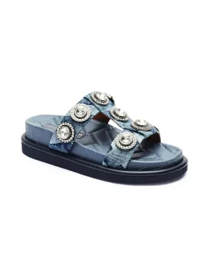 Kurt Geiger Jeansowe klapki ORSON CRYSTAL